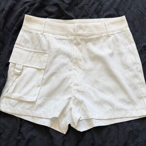 SHEIN Cream Cargo Shorts for Women